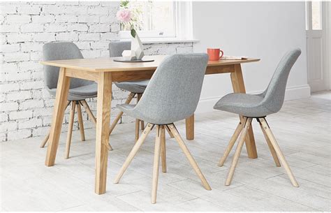 4 Dining Room Chairs Grey