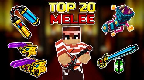 Top 20 MELEE WEAPONS In Pixel Gun 3D Updated List May 2023 YouTube