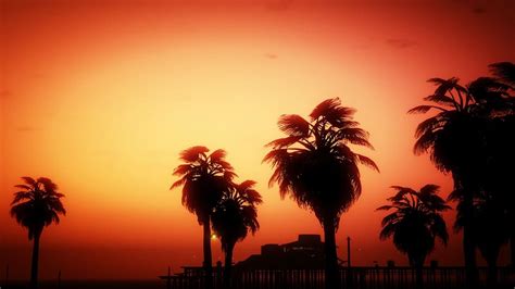 Sky Video Game Palm Tree Grand Theft Auto Grand Theft Auto V HD