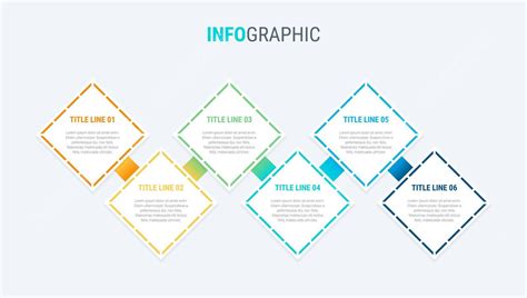 Infografis Bisnis Langkah Berwarna Warni Pada Pola Sarang Lebah Garis