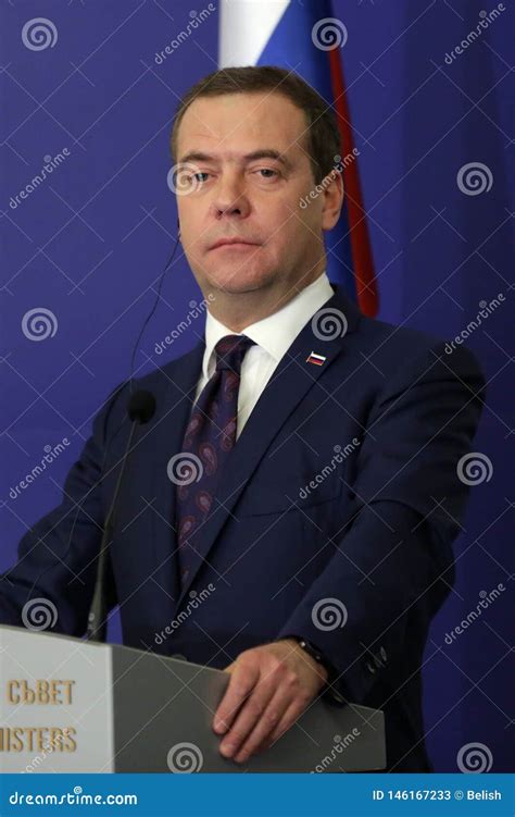 Russian Prime Minister Dmitry Medvedev Editorial Stock Photo - Image of ...