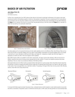 Fillable Online BASICS OF AIR FILTRATION Fax Email Print PdfFiller