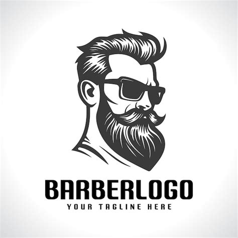 Premium Vector Barber Logo Design Barber Logo Vector Illustration