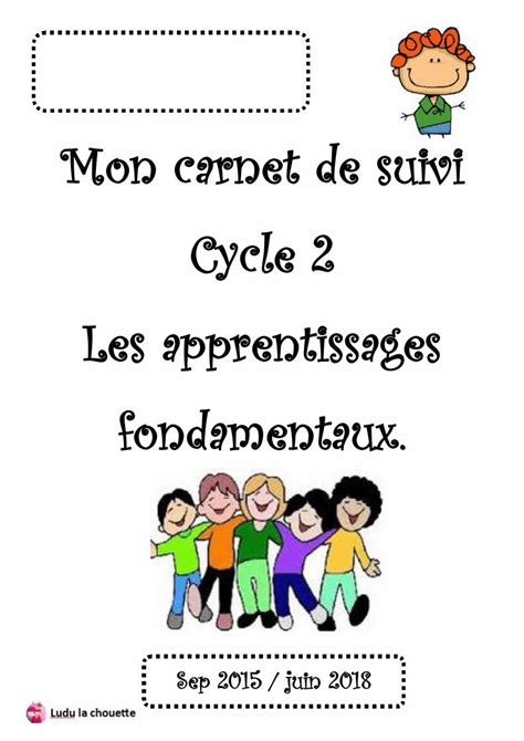 Pdf Mon Carnet De Suivi Cycle Les Apprentissages Fondamentaux