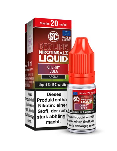 Sc Liquids Red Line Cherry Cola Nikotinsalz Liquid Ml