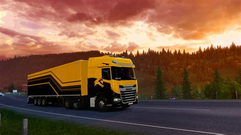 Wallpaper Pemandangan Euro Truck Simulator Austria Jalan Raya