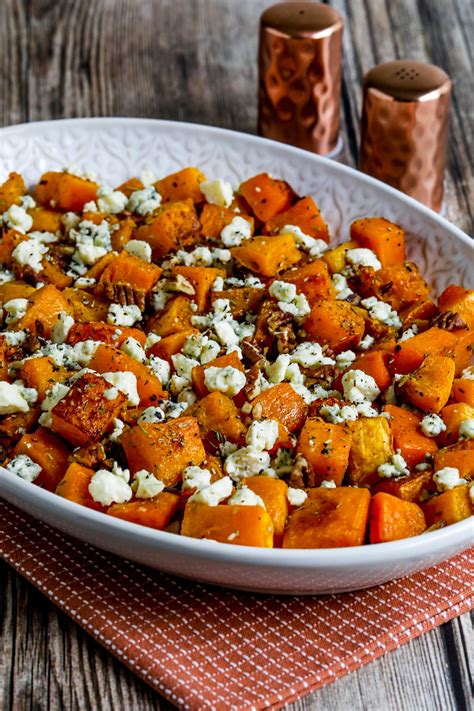 Roasted Butternut Squash With Rosemary Pecans And Gorgonzola Kalyn