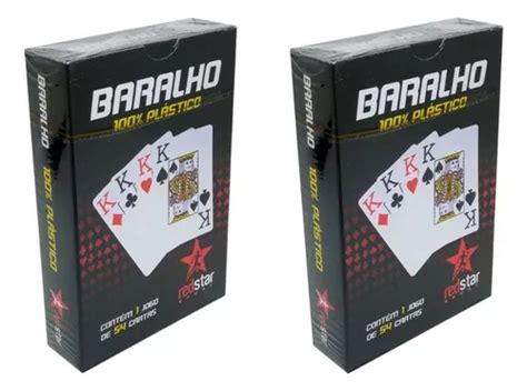 Kit Baralhos Cartas Plastificado Na Caixa Redstar Sport