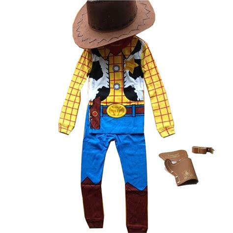 Disfraz de Woody para niños y Halloween ropa de disfraz de vaquero