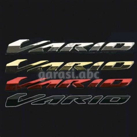 Jual Emblem Badge Body Honda Vario Pisah Timbul 3D Sticker Tulisan