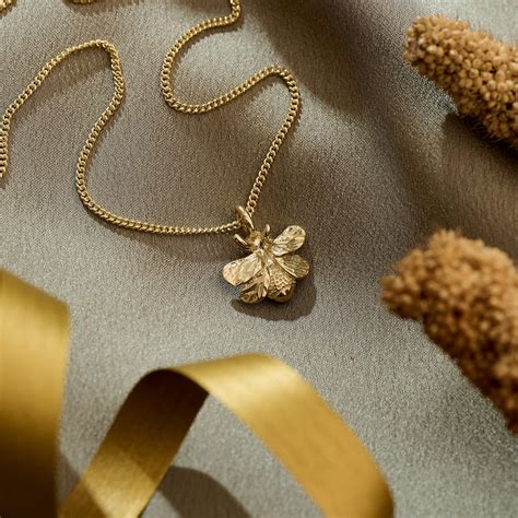 Bumble-Bee Solid Gold Necklace - Scarlett Jewellery