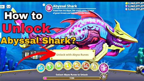 How To Unlock Abyssal Shark Hungry Shark World Youtube