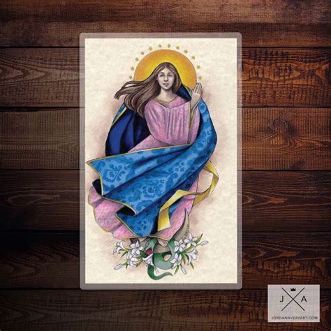 Immaculate Conception Prayer Card - Etsy