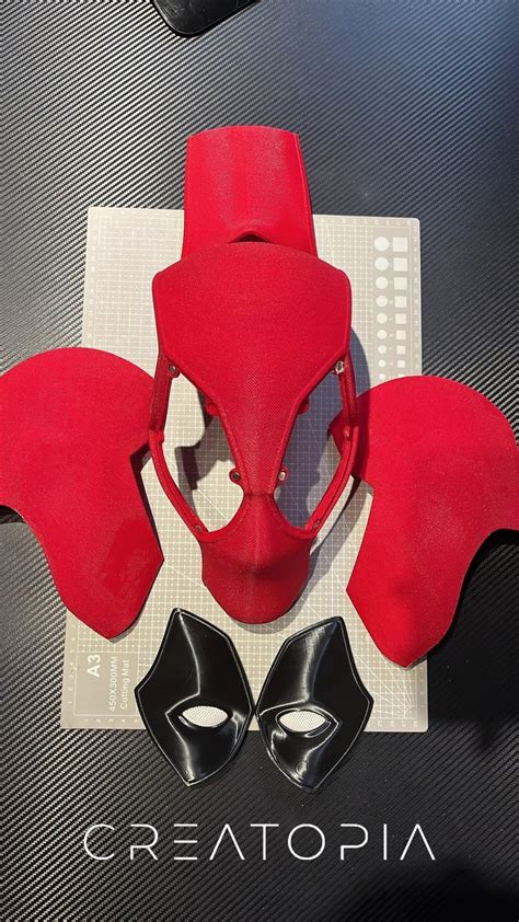 Deadpool Mask 3d Stl Files Deadpool Magnetic Helmet Deadpool Cosplay Prop 3d Printer Stl Files