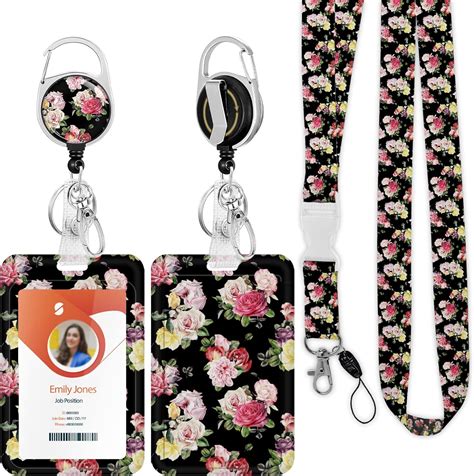 Amazon Id Badge Holder With Lanyard Retractable Id Badge Card