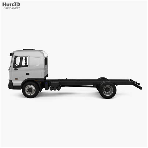 Hyundai Pavise Regular Cab HighRoof Chassis Truck 2019 3D Model