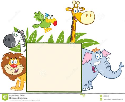 jungle animal clipart borders - Clipground