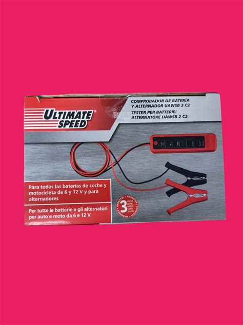 COMPROBADOR DE BATERIA Y ALTERNADOR UAWSB 2 C2 ULTIMATE SPEED Nolotire