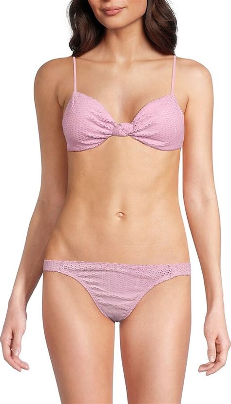 ViX By Paula Hermanny Erin Scale Textured Knot Bikini Top ShopStyle