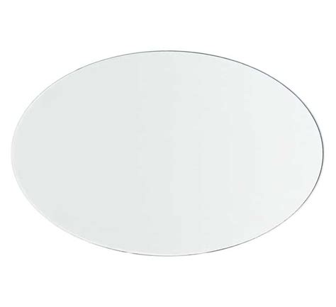 Buy Glass Mm Oval Elliptical Table Top Clear Glass Pencil Polished Edge