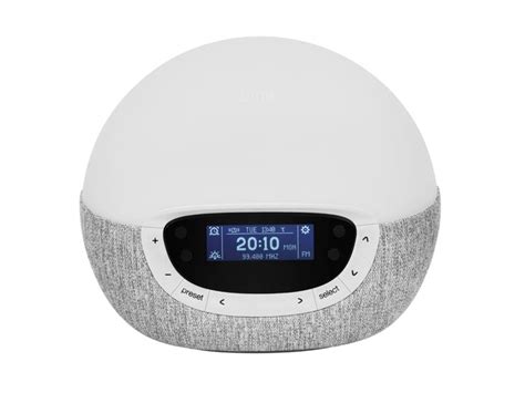 Lumie Lampe De R Veil Bodyclock Shine Blanc Et Gris Conforama