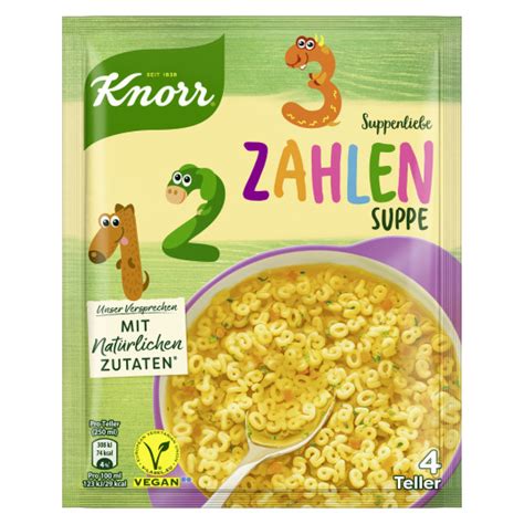 EDEKA24 Knorr Suppenliebe Zahlen Suppe 84G