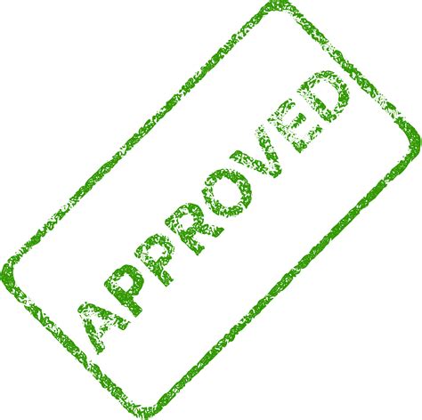 Clipart Approved Business Stamp 2