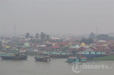 Palembang Kembali Diselimuti Kabut Asap Foto Tribunnews