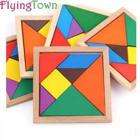 3pcs FlyingTown Educational 3D Puzzle Jigsaw Wooden Toys For Children ...