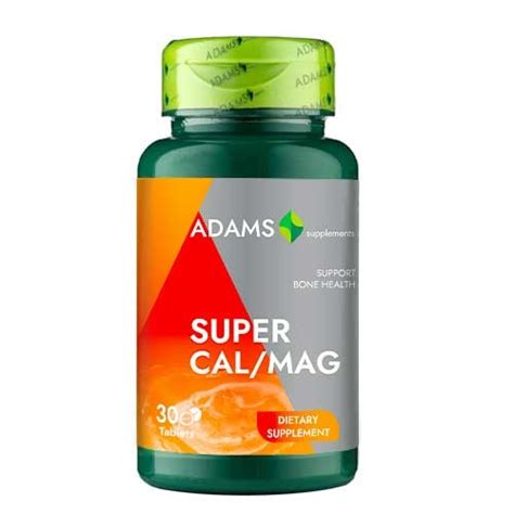 Super Cal Mag 30 Tablete Adams Vision Farmacia Tei Online