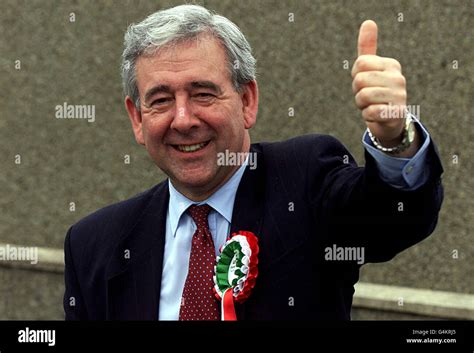 Plaid cymru party leader dafydd wigley after posting his vote hi-res ...