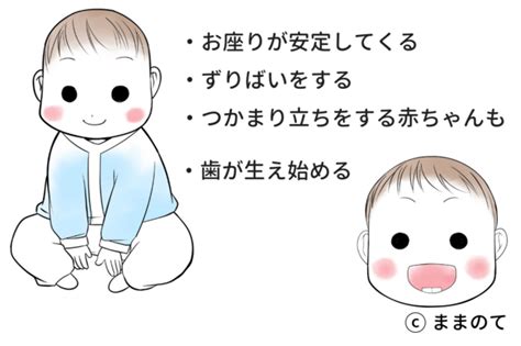 生後7ヶ月の赤ちゃんの発達とお世話の基礎知識【イラストでよくわかる！】 ままのて