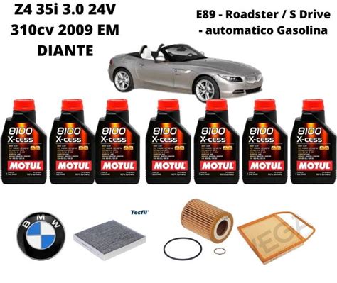 KIT REVISAO TROCA DE OLEO BMW Z4 35i 3 0 2009 DIANTE XCESS MOTUL