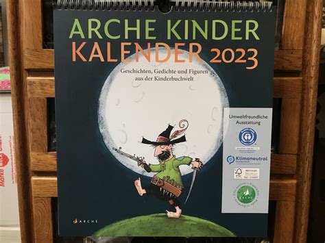 Arche Kinder Kalender 2023 Kalender Planet Buch Buchhandlung