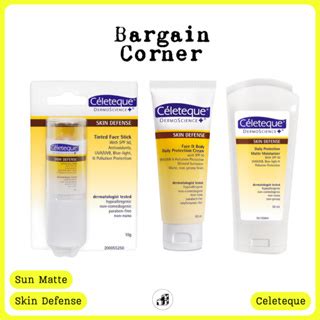 CELETEQUE SUN MATTE AND SKIN DEFENSE MOisturizer Face Stick Creams