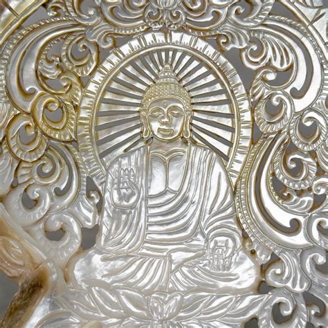 No Reserve Price Engraved Mother Of Pearl Shell Buddha Catawiki