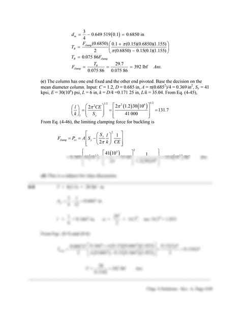 Solution Chapter Solutions Shigley S Mechanical Engineering Studypool