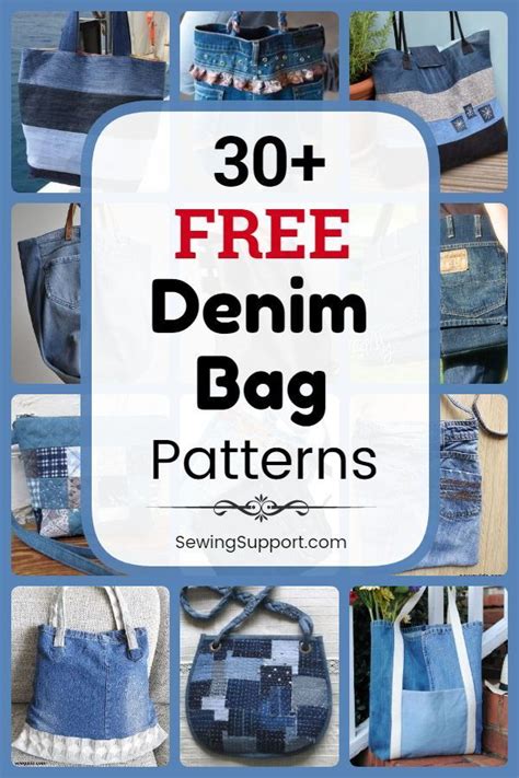 Over Free Denim Bag Patterns Denim Bag Patterns Denim Bag Diy