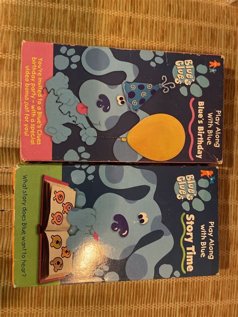 Blues Clues Vhs Lot Of 2 Vcr Tapes Birthday And Story Time Ebay