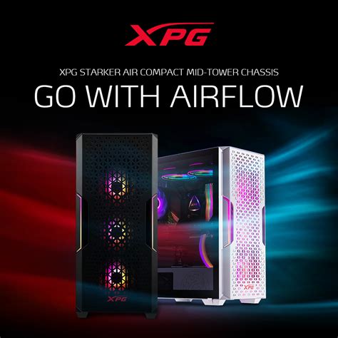 XPG XPG STARKER AIR MID TOWER CHASSIS Black Tech Guy SA