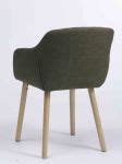 Dining Chair ADSLEV Olive Green Oak Color