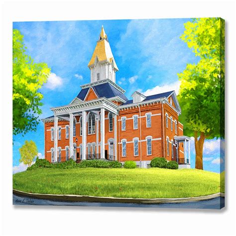 University Of North Georgia Dahlonega Canvas Print By Mark Tisdale