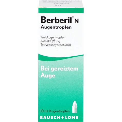 Berberil N Augentropfen Ml Ab Online Kaufen