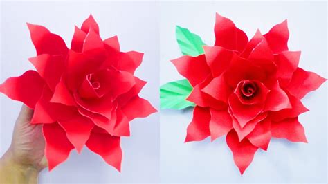 Easy Paper Flower Making Craft How To Make Paper Flower Paper Flower Making Step By Step