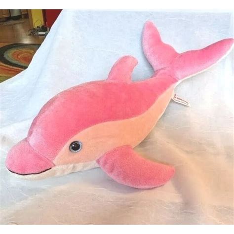 Aurora Toys 6 Pink Dolphin Plush Aurora Ocean Aquatic Porpoise Sea