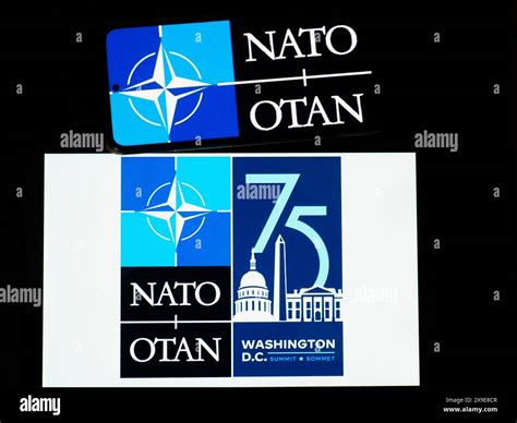 Ukraine May 31 2024 In This Photo Illustration A Nato 75th