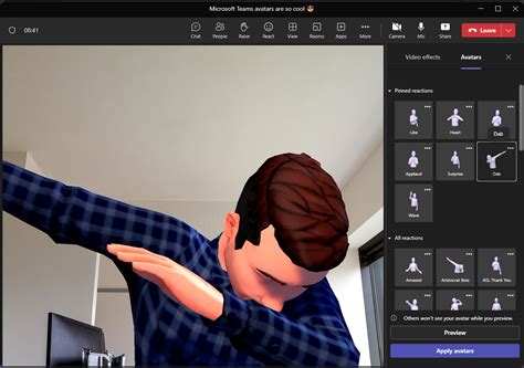 How To Configure And Use Microsoft Teams Avatars In Meetings Hands On