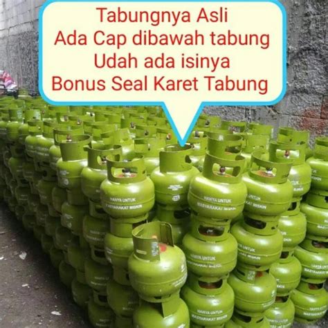 Jual Tabung Gas 3 Kg Isi Full Asli Sni Cod Shopee Indonesia