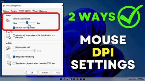 How To Change Mouse DPI On Windows 11 Mouse Sensitivity Settings