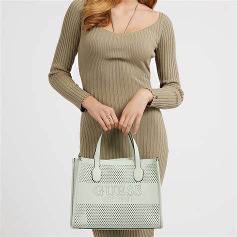 Guess Katey Sac à Main Ajouré Mint